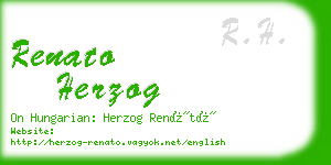 renato herzog business card